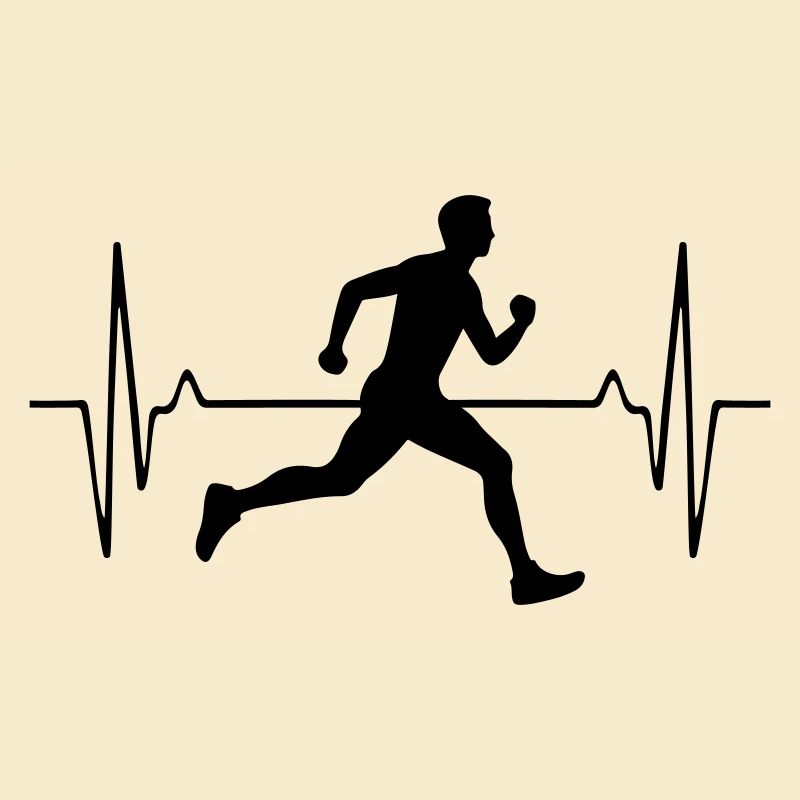 Running Marathon Man Pulse Frequency