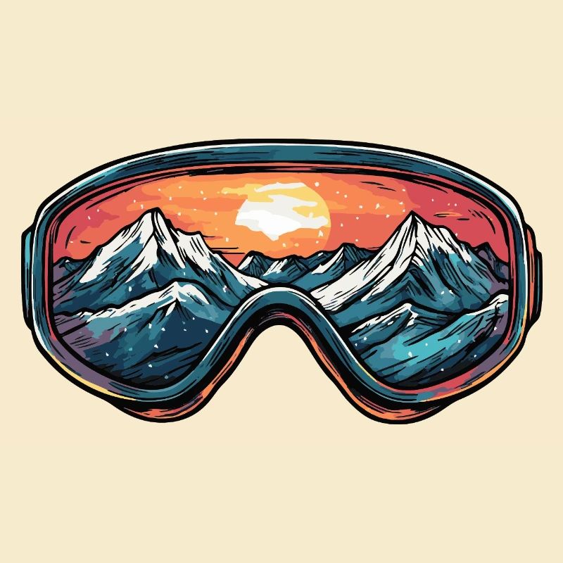 Ski Goggles Mountains Ski