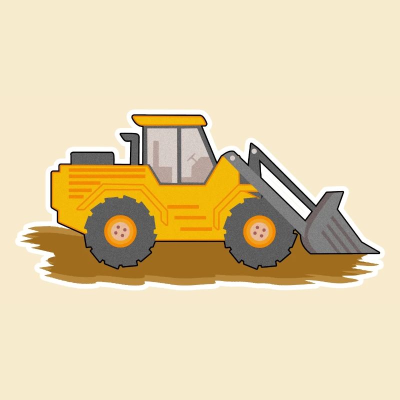 Excavator Construction Site Construction Worker Construction Earth I Gift