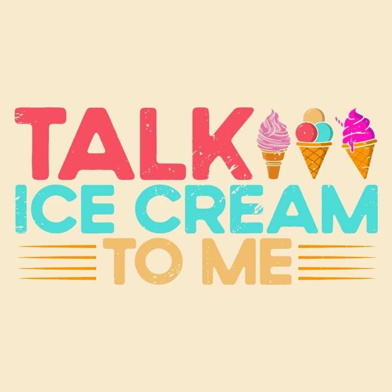 Sprich Eiscreme mit mir Eiscreme Geschenk