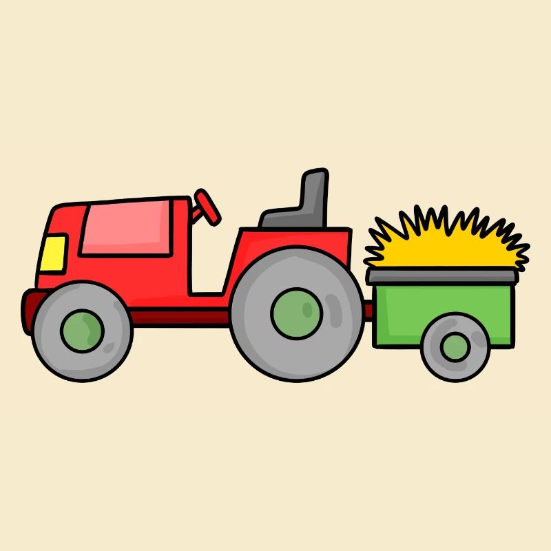 Traktor mit Anhänger
