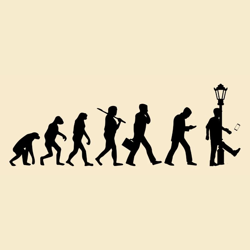 Evolution Smartphone - Lustiges Motiv