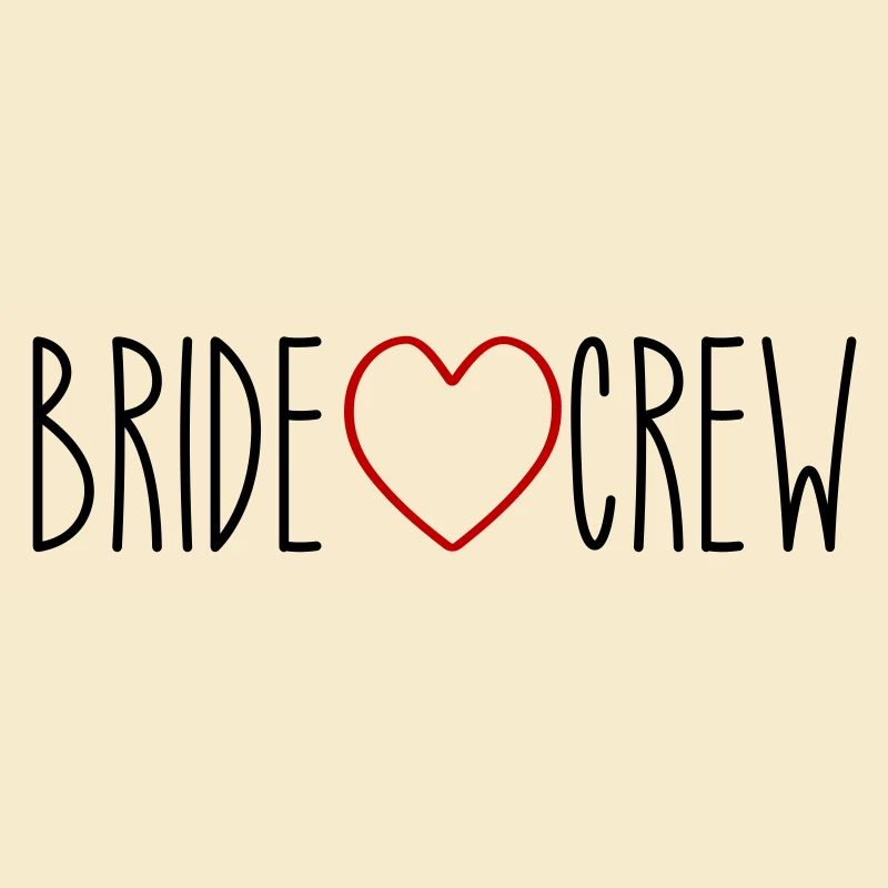 Bride Crew Herz