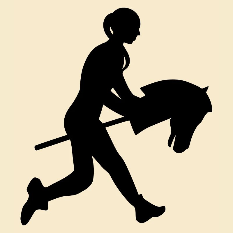 S’amuser à cheval avec son cheval de trait