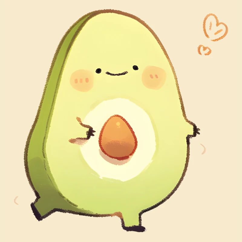 Umarmende Avocado