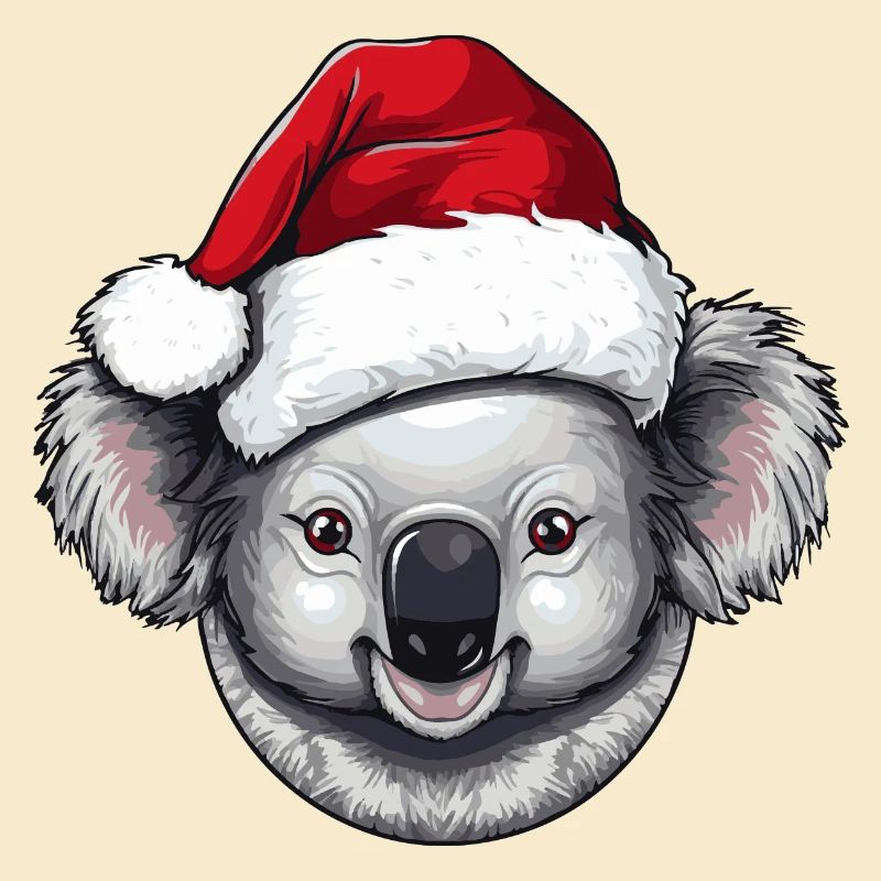 Koala Weihnachten Tier Kopf
