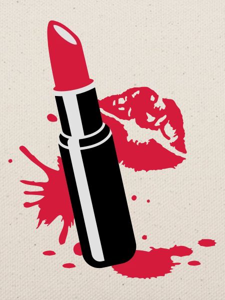 Lippenstift mit Kussmund