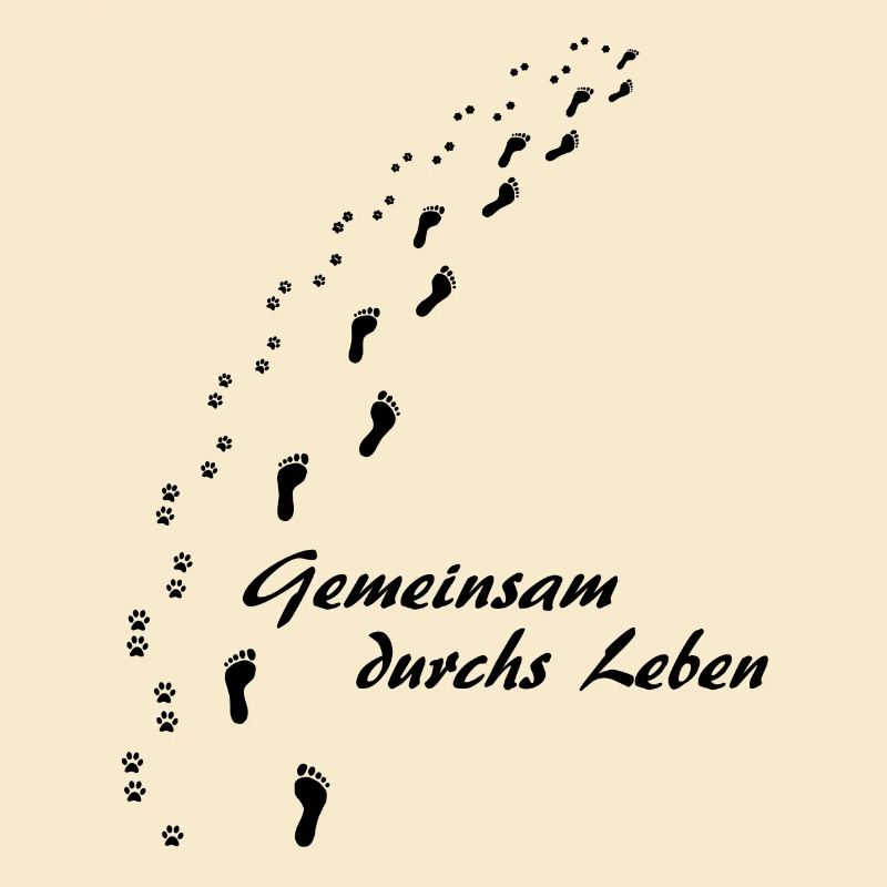 Gemeinsam durchs Leben (schwarz)