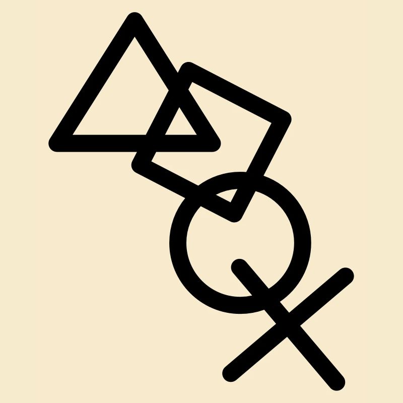 Cool X square triangle icons controller game kre