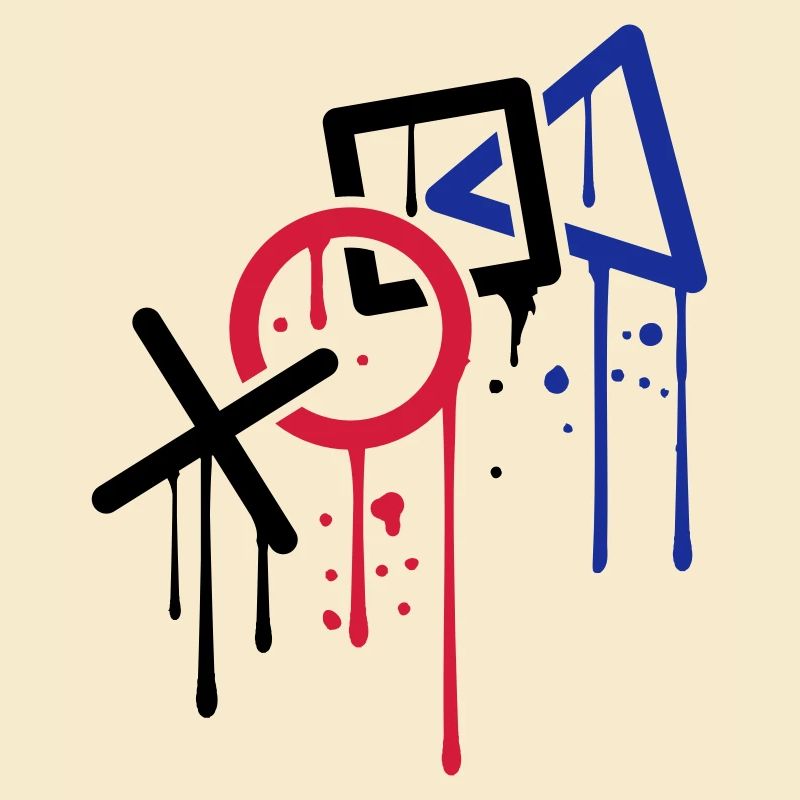 drop graffiti controller silhouette cool x square