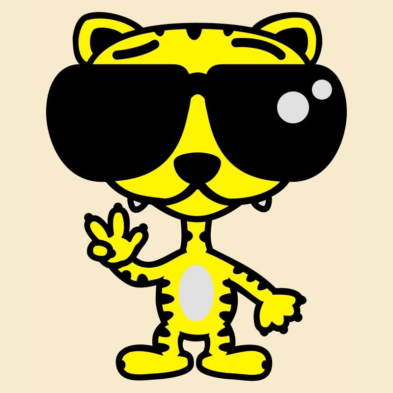 Cooler Lustiger Tiger