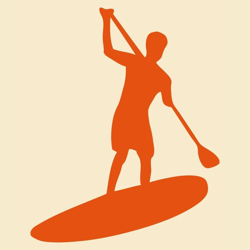 paddle board silhouette