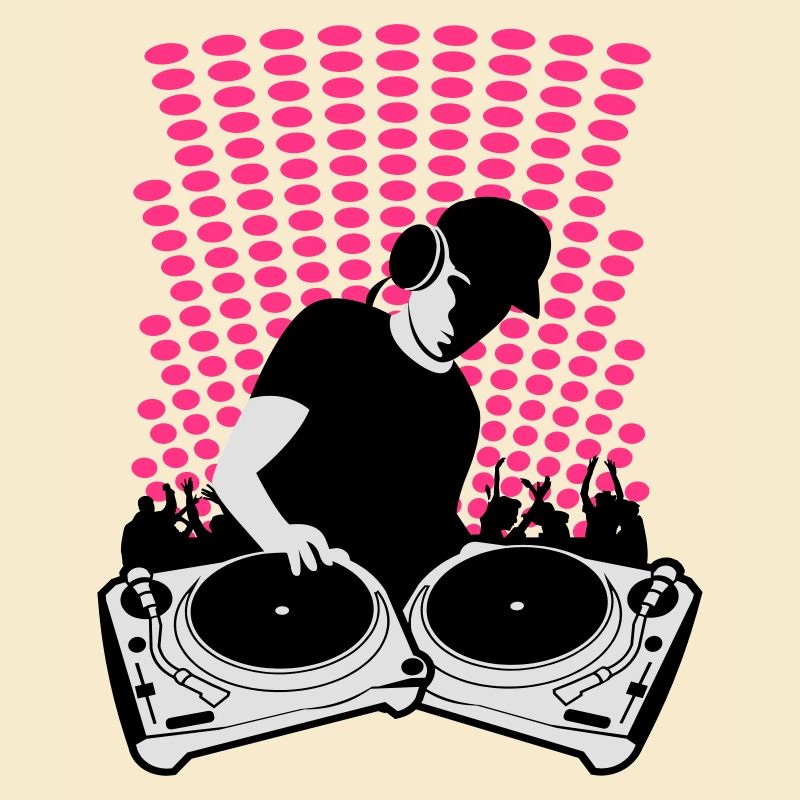 DJ mit Turntables