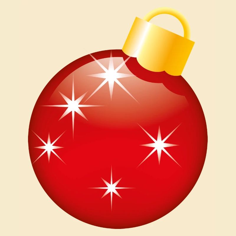 Smiley Christmas bauble