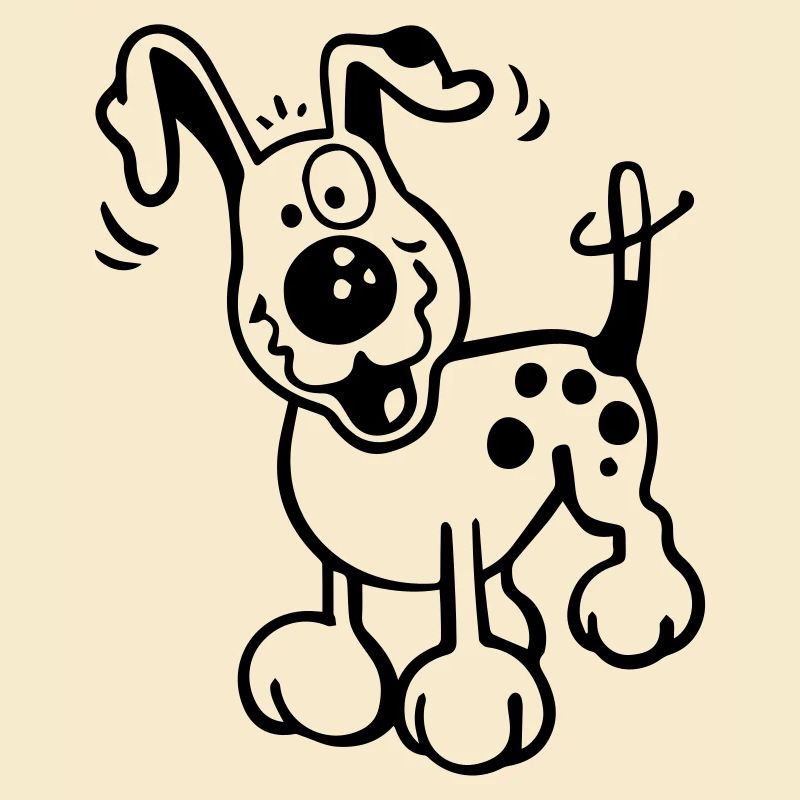 Fröhlicher Hund
