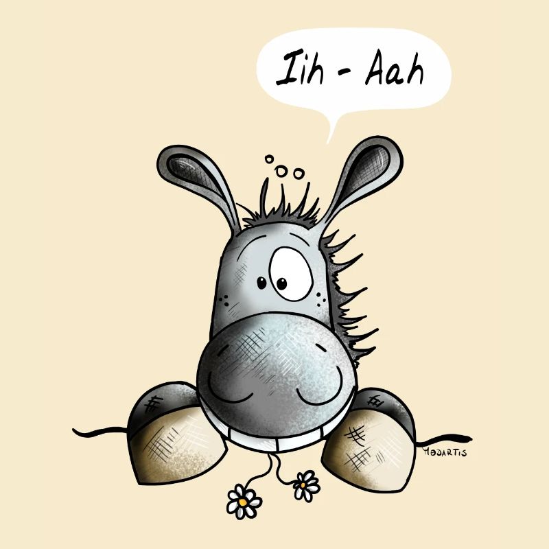 Abenteuerlustiger Esel