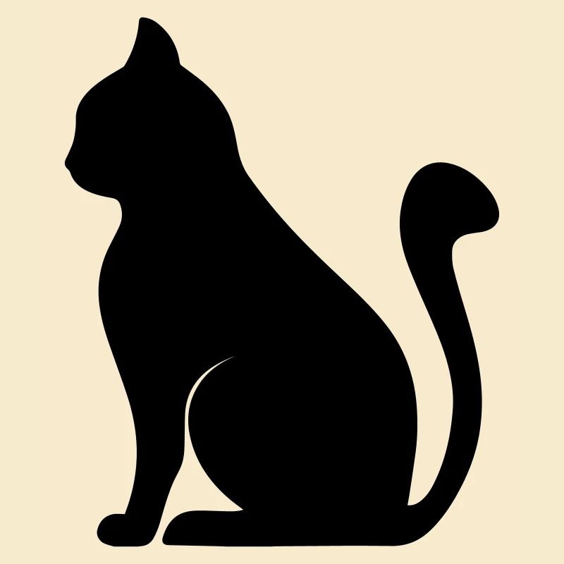 silhouette de chat