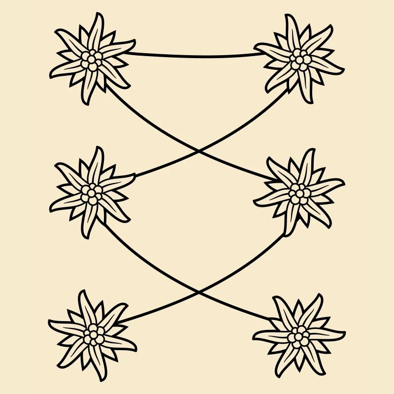 Tablier dirndl Edelweiss