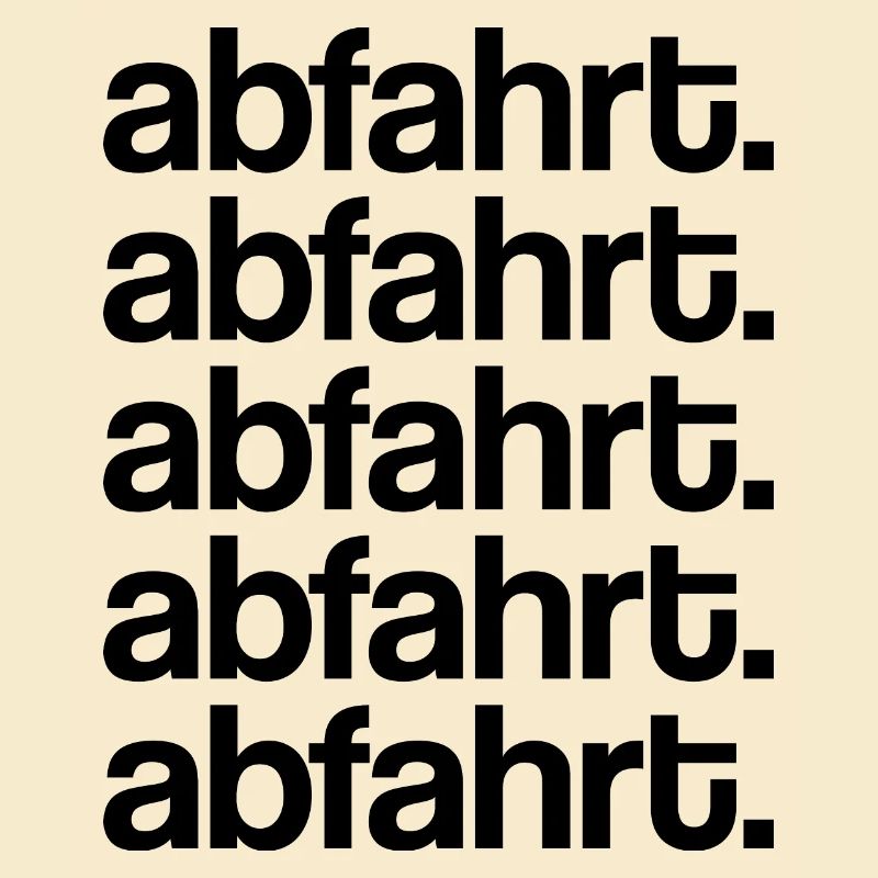 Abfahrt!
