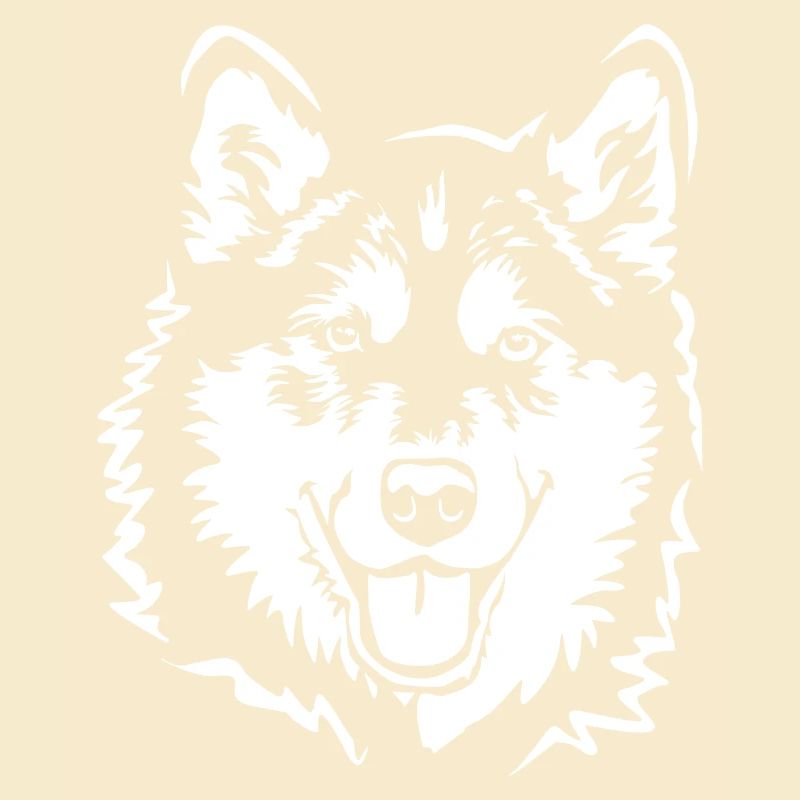 Alaskan Malamute head "Black Edition"