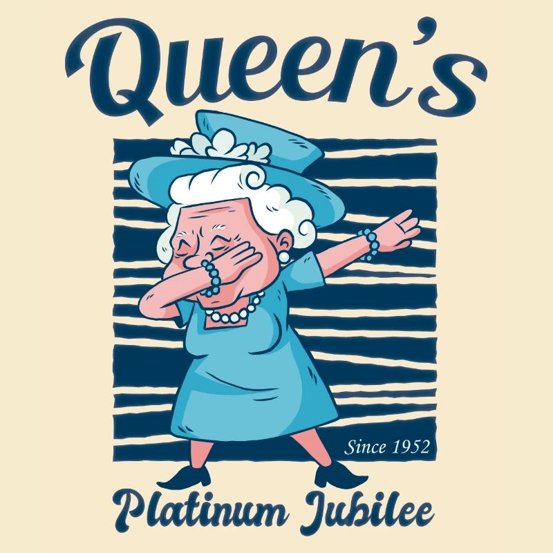 Dabbing British Queen Monarchy Platinum Jubilee