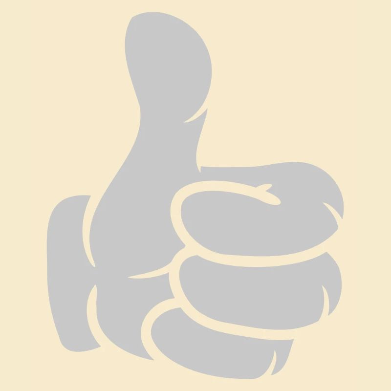 Hand thumbs up comic
