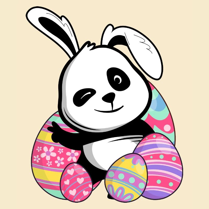 Lapin de Pâques Panda