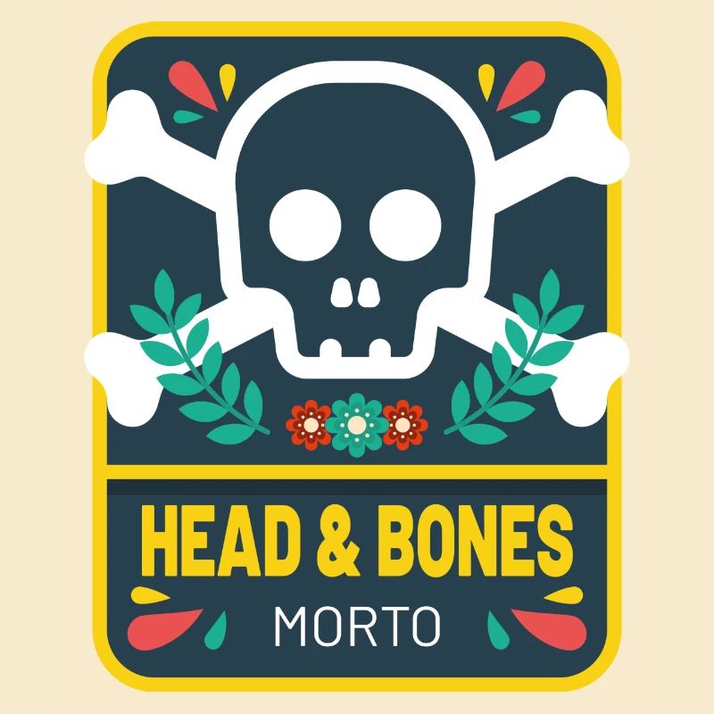 Head and bones flowers