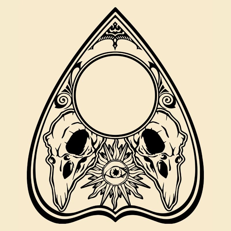 Planchette Halloween crow
