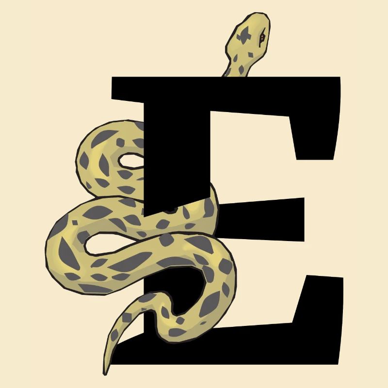 Letter e snake
