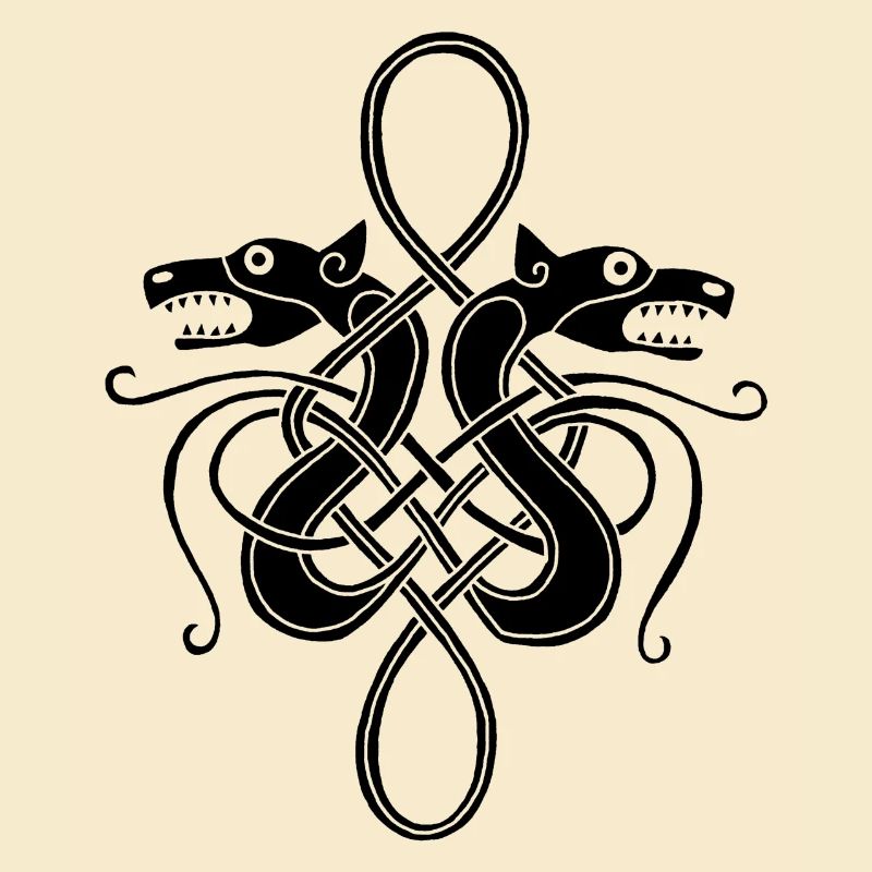 Schwarze Wikinger-Hydra