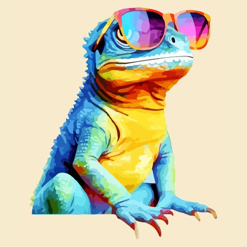 Hacko the spectacled lizard