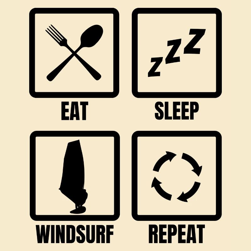 Routine de planche à voile