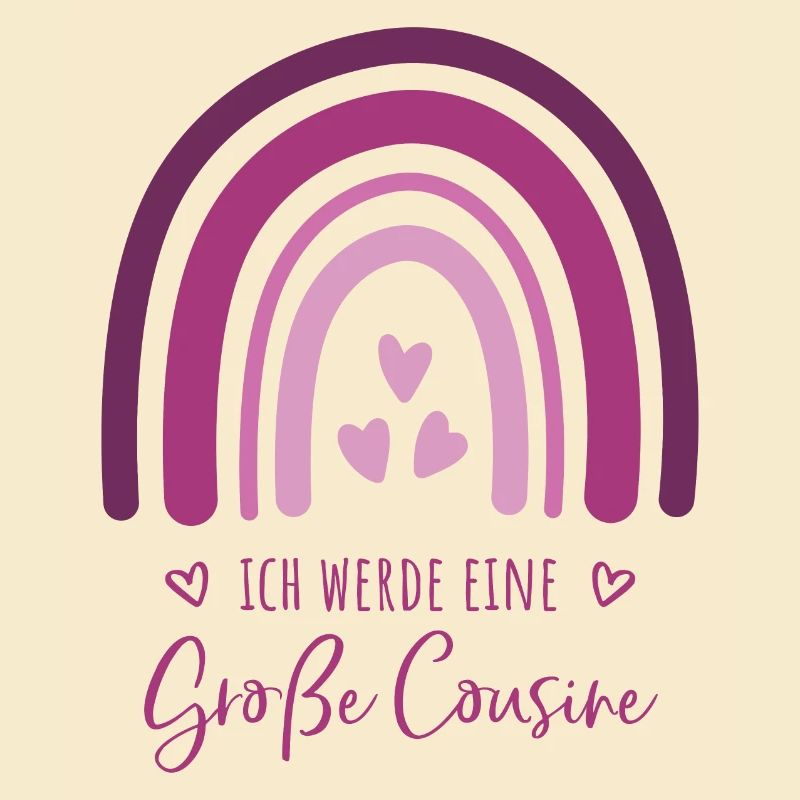 Ich werde eine große Cousine Boho Regenbogen