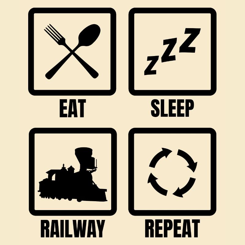 Eisenbahnliebhaber Routine