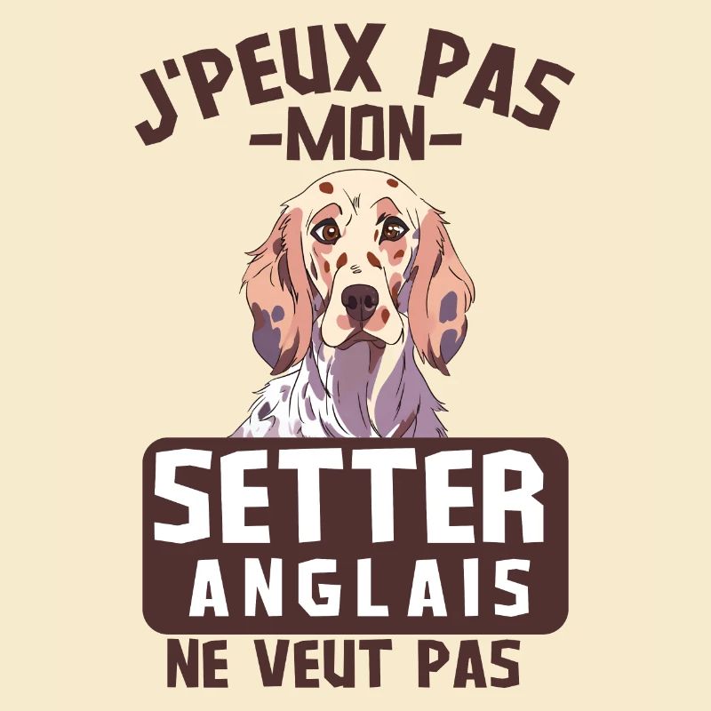 Setter anglais chien mignon