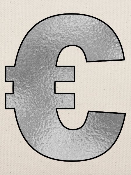 Eurozeichen Silber