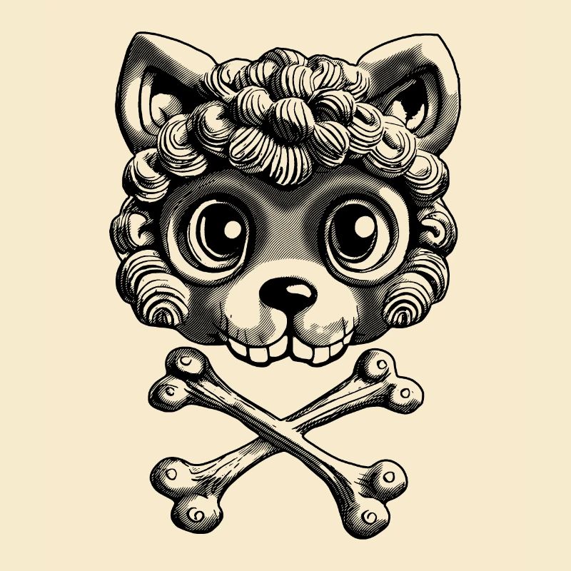 Hamster Skull: Unique Miracle Shirt.
