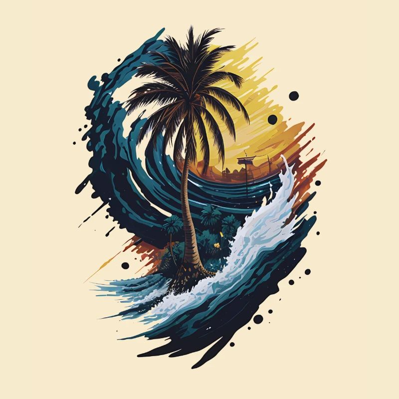 Summer Wave Palm Tree
