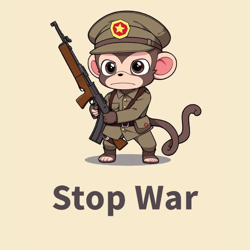 STOP WAR MONKEY