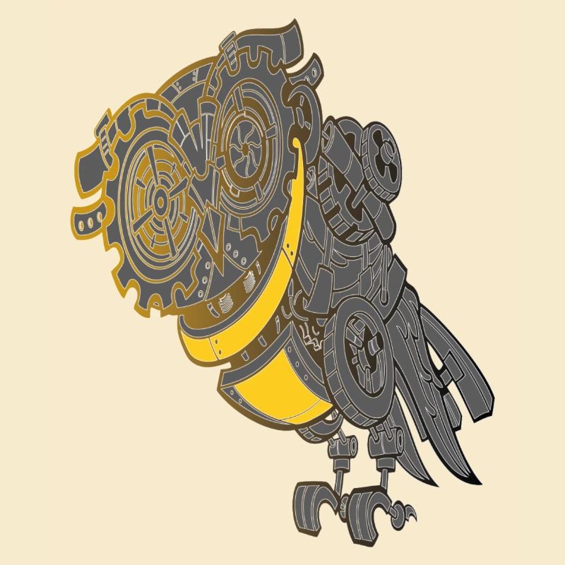 Steampunk Eule