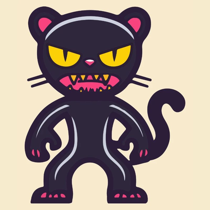Panther Halloween Comic Lustig