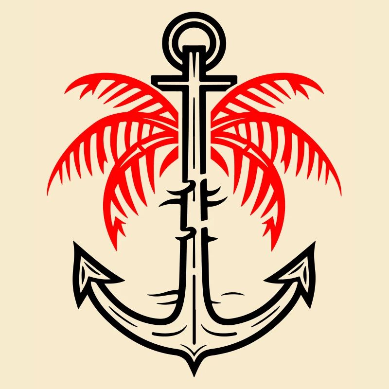 Palm Tree Anchor Icon