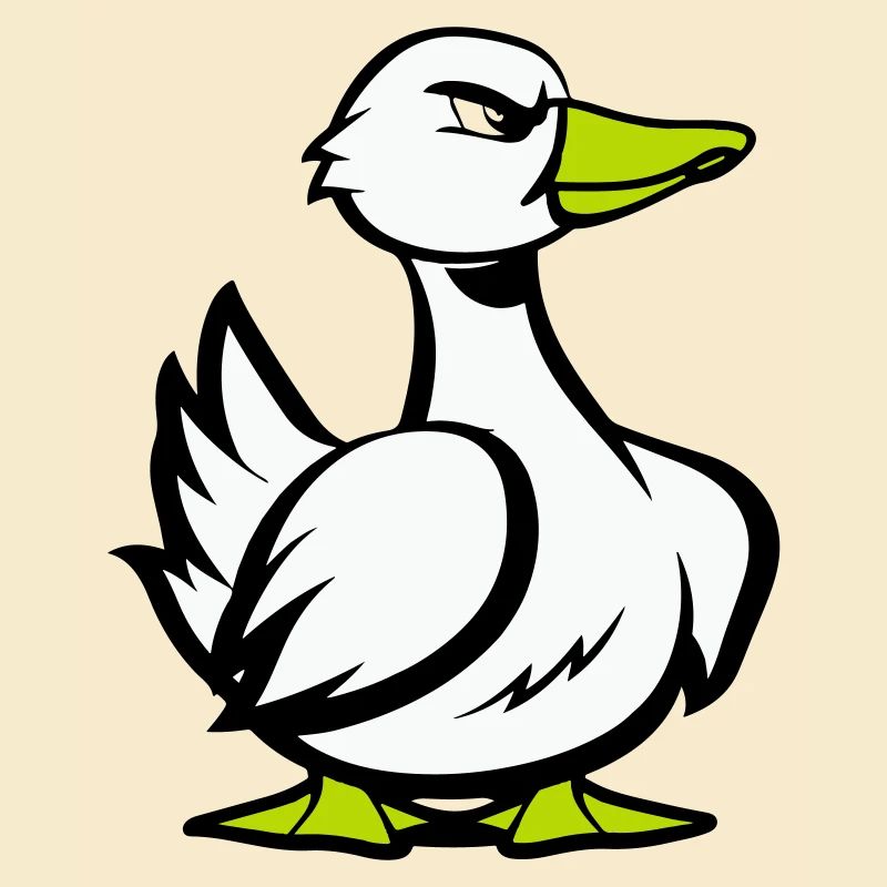 Dessin animé de bande dessinée de canard