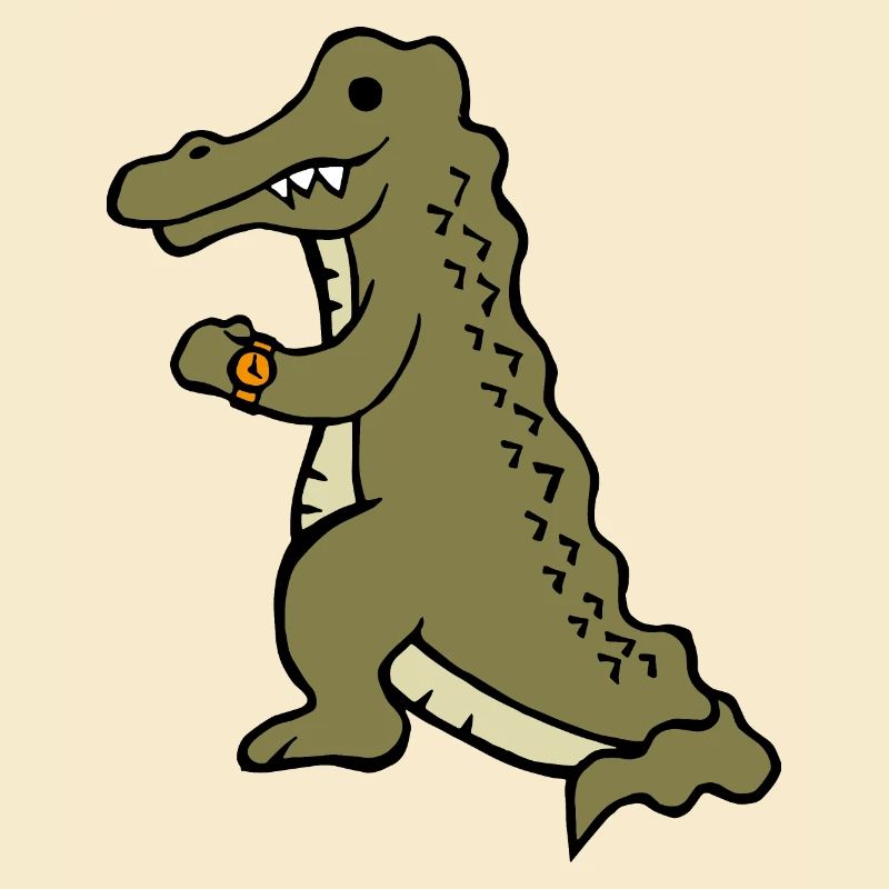 Funny & Cute Later Alligator (pas de texte)