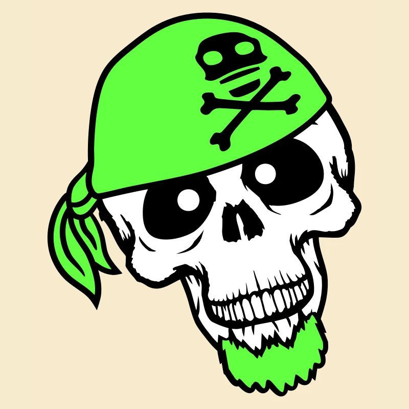 Pirate Hat Skull Skeleton Skull Halloween Head