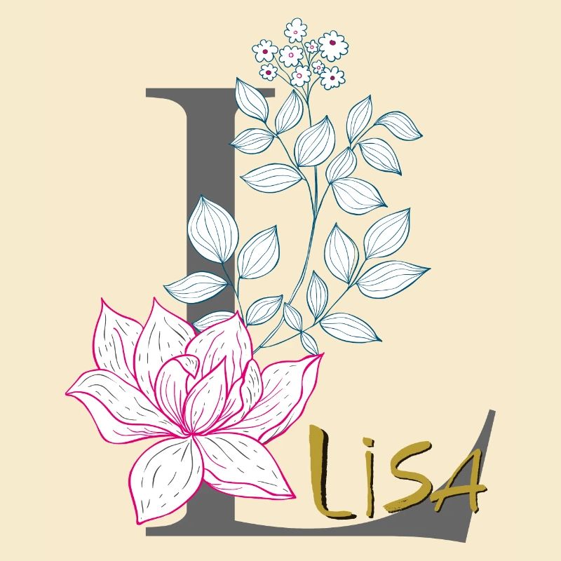 Buchstabe Initiale Lisa