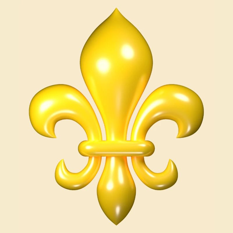 Yellow Fleur de Lys