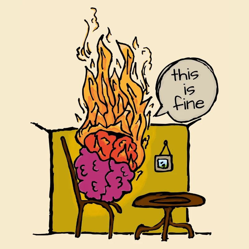 Burning Brain Meme C’est bien de dire