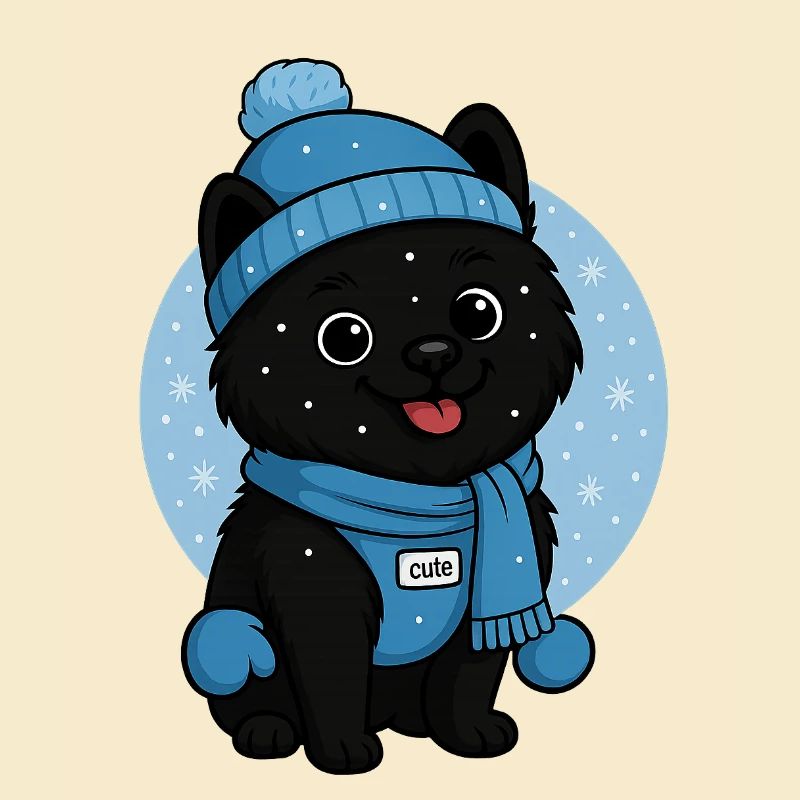 Cuddly Dog Winter Magic